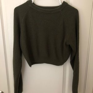 Knit cropped sweater